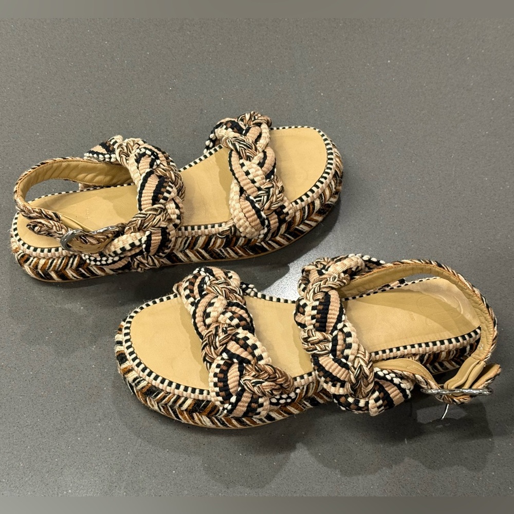 AMAMBAIH Maria Flatform Sandal in Sand Size 37 US 7 - Picture 13 of 15
